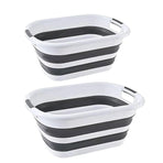 Foldable Laundry Basket Collapsible Washing Clothes Bin with Handles for Home - L