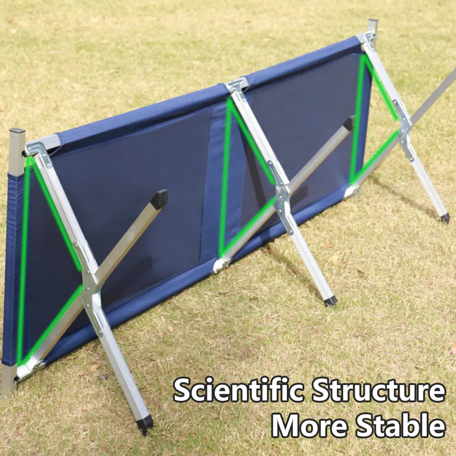 Folding Camping Bed Stretcher Light Weight Camp Hiking Portable with Carry Bag