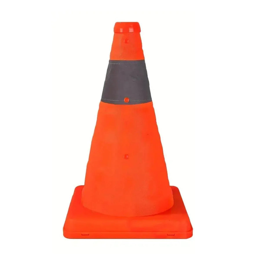 Folding Road Warning Reflective Barrier Cone Emergency Traffic Expansion Safety - 45cm