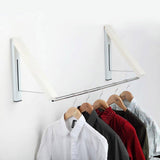 Mini Wall Hanging Retractable Clothes Drying Rack Space Saving Laundry Hanger - B - 45-Degree Angle