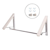 Mini Wall Hanging Retractable Clothes Drying Rack Space Saving Laundry Hanger - B - Rear View