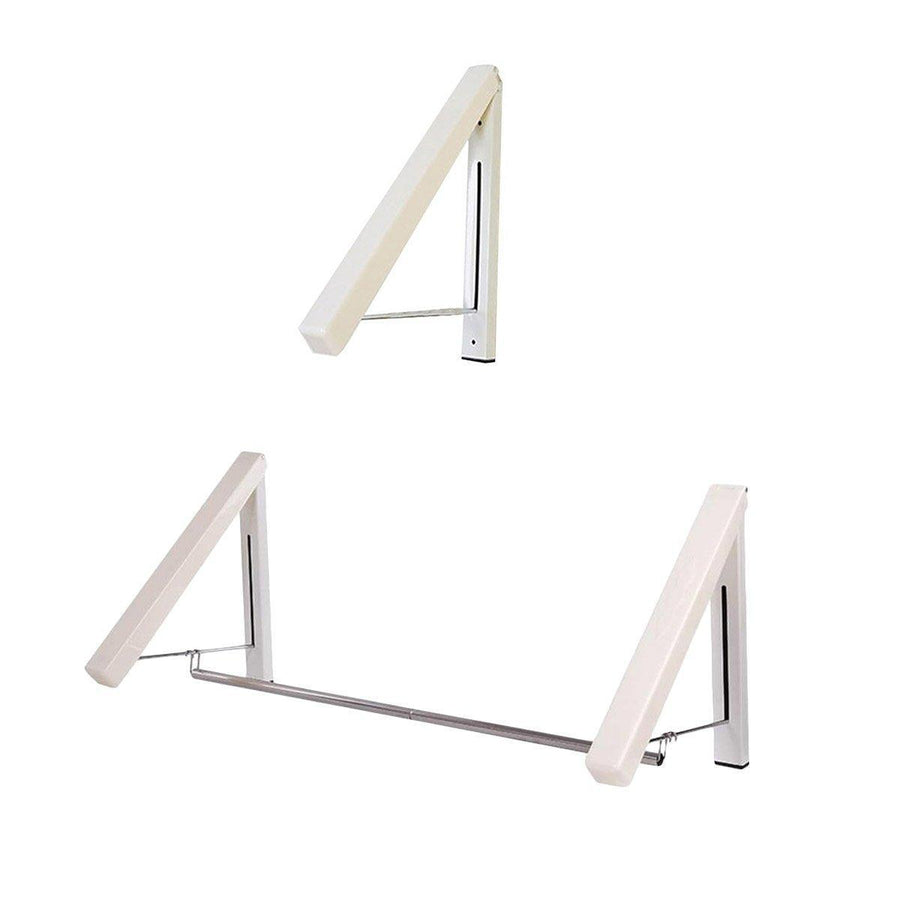 Mini Wall Hanging Retractable Clothes Drying Rack Space Saving Laundry Hanger - D