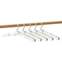 5PCS Portable Foldable Hangers Durable Plastic for Closet Laundry Space Saving - No clothes clip