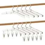 5PCS Portable Foldable Hangers Durable Plastic for Closet Laundry Space Saving - No clothes clip