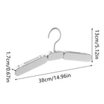 5PCS Portable Foldable Hangers Durable Plastic for Closet Laundry Space Saving - No clothes clip