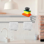 Foldable Wall Mounted Clothes Towel Hanger Space Saving Durable