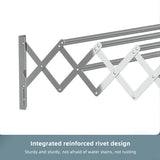 Foldable Wall Mounted Clothes Towel Hanger Space Saving Durable - Close-Up Angle