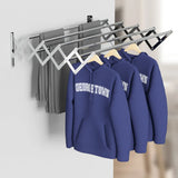 Foldable Wall Mounted Clothes Towel Hanger Space Saving Durable - Extra Image