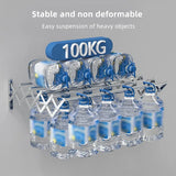 Foldable Wall Mounted Clothes Towel Hanger Space Saving Durable - Extra Image