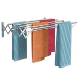 Foldable Wall Mounted Clothes Towel Hanger Space Saving Durable - Extra Image