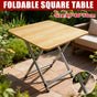 60cm Wooden Folding Table Tray Dinner Home Coffee Snack Outdoor Desk Portable