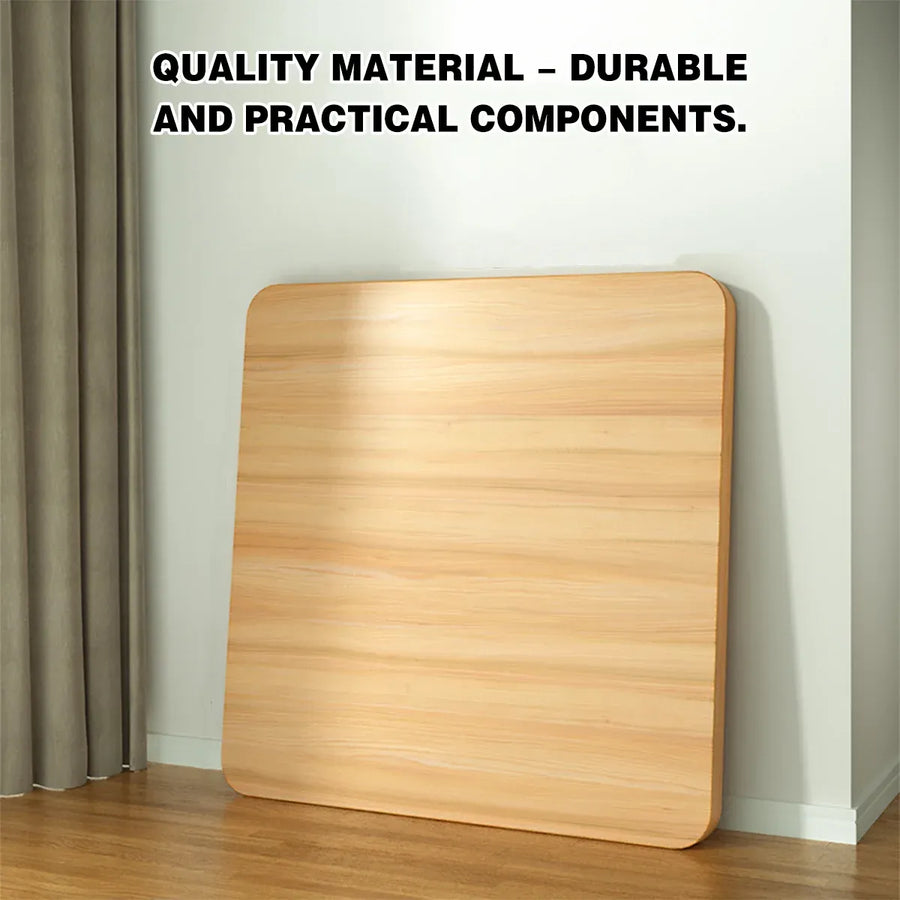 60cm Wooden Folding Table Tray Dinner Home Coffee Snack Outdoor Desk Portable