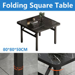Folding Square Table Space Saving Durable for Home Office Balcony