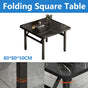 Folding Square Table Space Saving Durable for Home Office Balcony