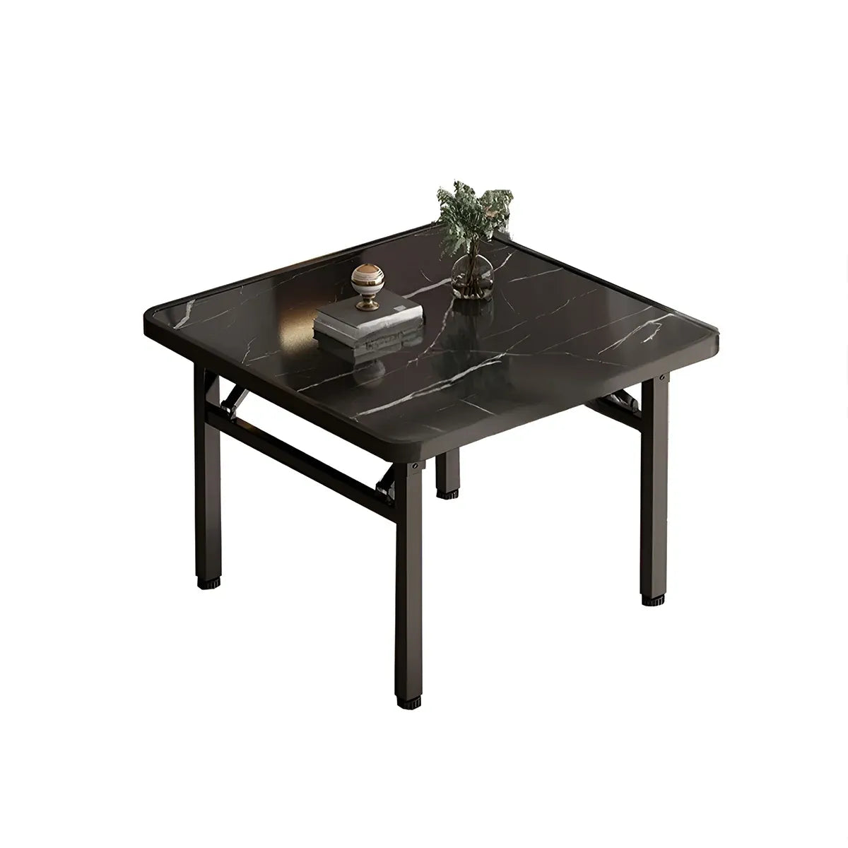 Folding Square Table Space Saving Durable for Home Office Balcony