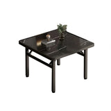 Folding Square Table Space Saving Durable for Home Office Balcony - Front View