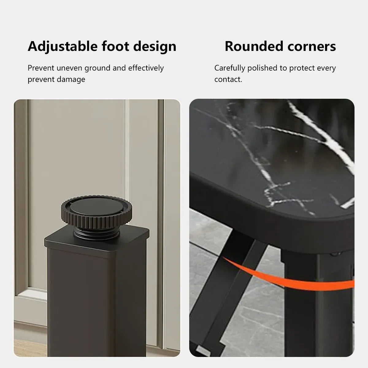 Folding Square Table Space Saving Durable for Home Office Balcony