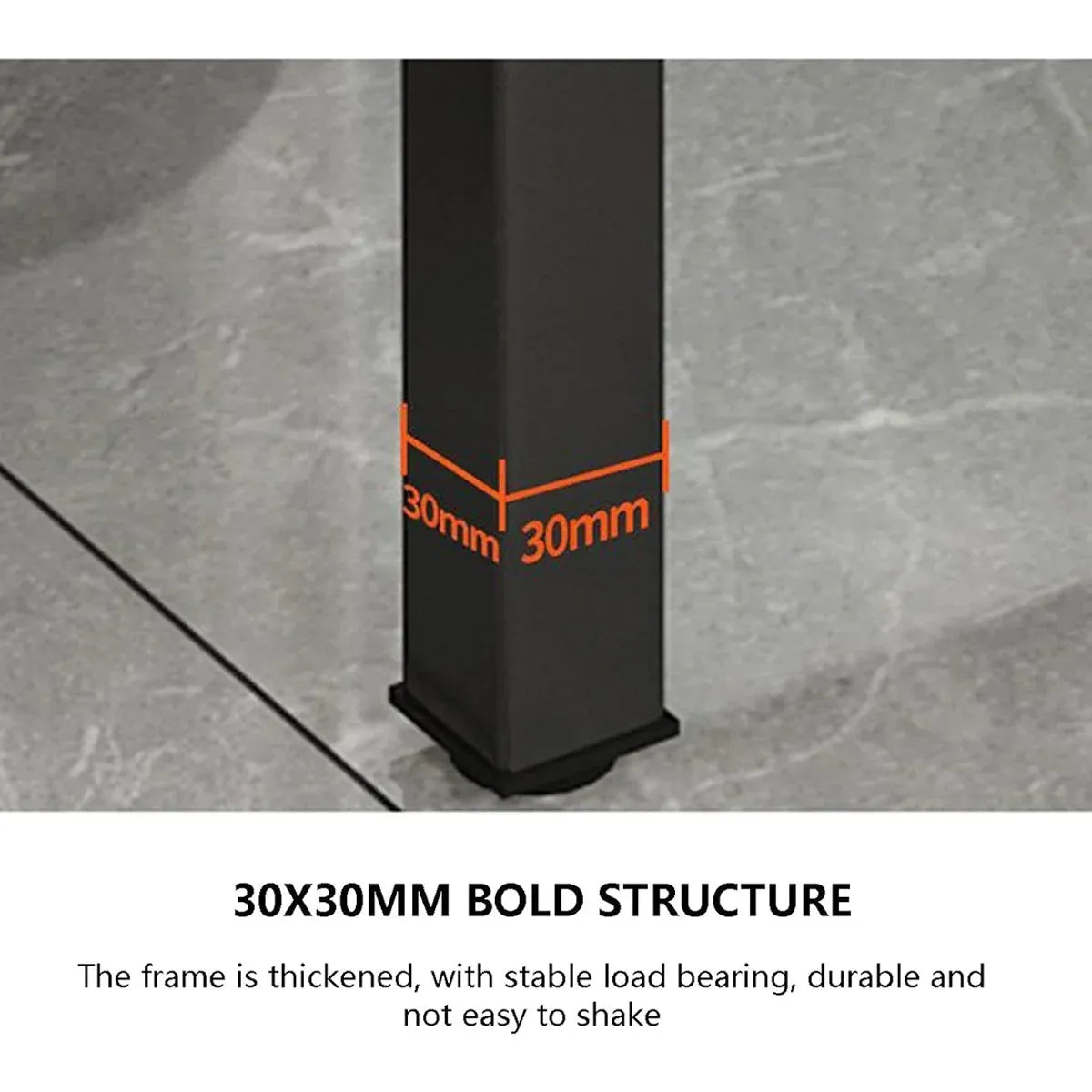 Folding Square Table Space Saving Durable for Home Office Balcony