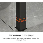 Folding Square Table Space Saving Durable for Home Office Balcony