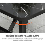 Folding Square Table Space Saving Durable for Home Office Balcony