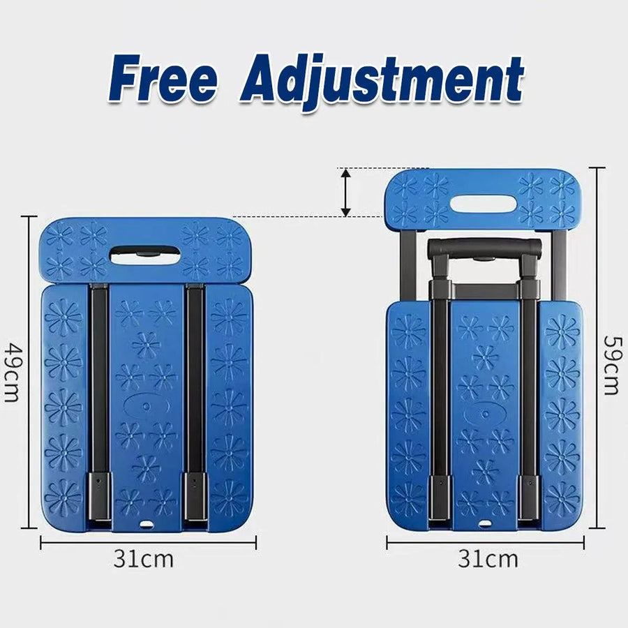 Folding Platform Trolley Heavy Duty Hand Truck Foldable Cart Push Dolly Movin