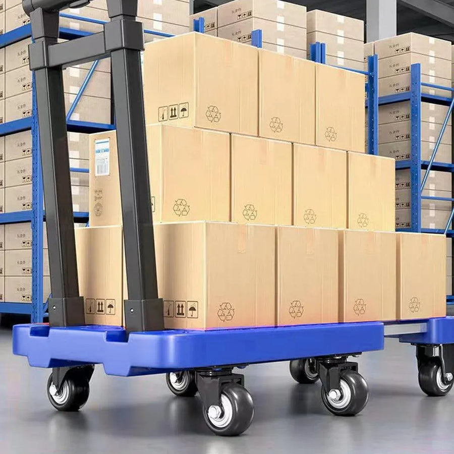 Folding Platform Trolley Heavy Duty Hand Truck Foldable Cart Push Dolly Movin