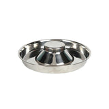 Stainless Steel Pet Bowl Slow Feeder Dish Puppy Dog Cat Food Feeding Weaning Bowl - S
