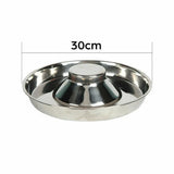 Stainless Steel Pet Bowl Slow Feeder Dish Puppy Dog Cat Food Feeding Weaning Bowl - S - Extra Image