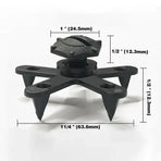 4Set Floor Mat Clips Set of Anti-Slip Fixing Retainers for Car Mats Removable