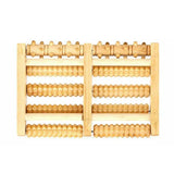 Large Wooden Foot Roller Relaxation Tool for Home or Office Use - Front View