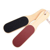 Foot File Pedicure Wood Double Sided Rasp Dead Skin Callus Remover Sanding Tools - Top-Down View