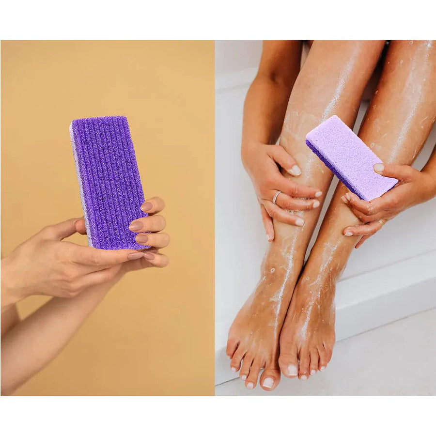 4X Pumice Foot Stone File Exfoliate Rasp Dead Skin Scrub Pedicure Remove Sands