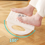 Foot Rest Stool Office Computer Desk Footrest Comfort with Massage Point Household - Black