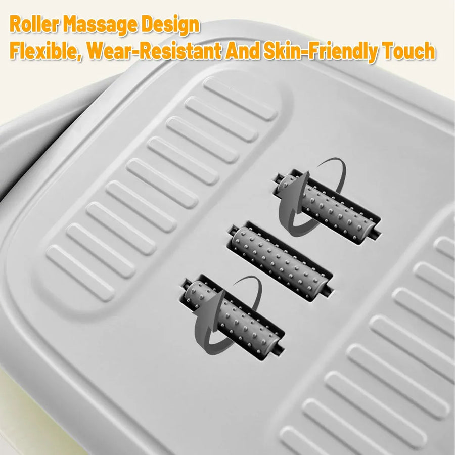 Foot Rest Stool Office Under Desk Fold Footrest Massage Cushion Grey