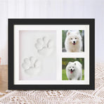 Keepsake DIY Handprint Footprint Photo Frame Kit for Pets or Memories - Black