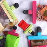 12pcs Plastic Bag Clips Food Storage Sealing Clips Snack Sealer Multi Purpose - Close-Up Angle