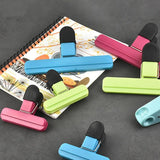 12pcs Plastic Bag Clips Food Storage Sealing Clips Snack Sealer Multi Purpose - Extra Image