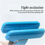 12pcs Plastic Bag Clips Food Storage Sealing Clips Snack Sealer Multi Purpose - Top-Down View