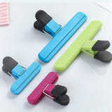 12pcs Plastic Bag Clips Food Storage Sealing Clips Snack Sealer Multi Purpose - 45-Degree Angle