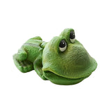Aquarium Frog Ornament Cute Frog Decor for Fish Tank with Air Bubble Feature - Front View