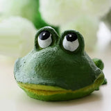 Aquarium Frog Ornament Cute Frog Decor for Fish Tank with Air Bubble Feature - Extra Image