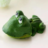 Aquarium Frog Ornament Cute Frog Decor for Fish Tank with Air Bubble Feature - Extra Image