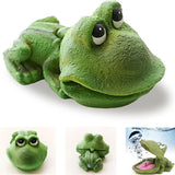 Aquarium Frog Ornament Cute Frog Decor for Fish Tank with Air Bubble Feature - Extra Image