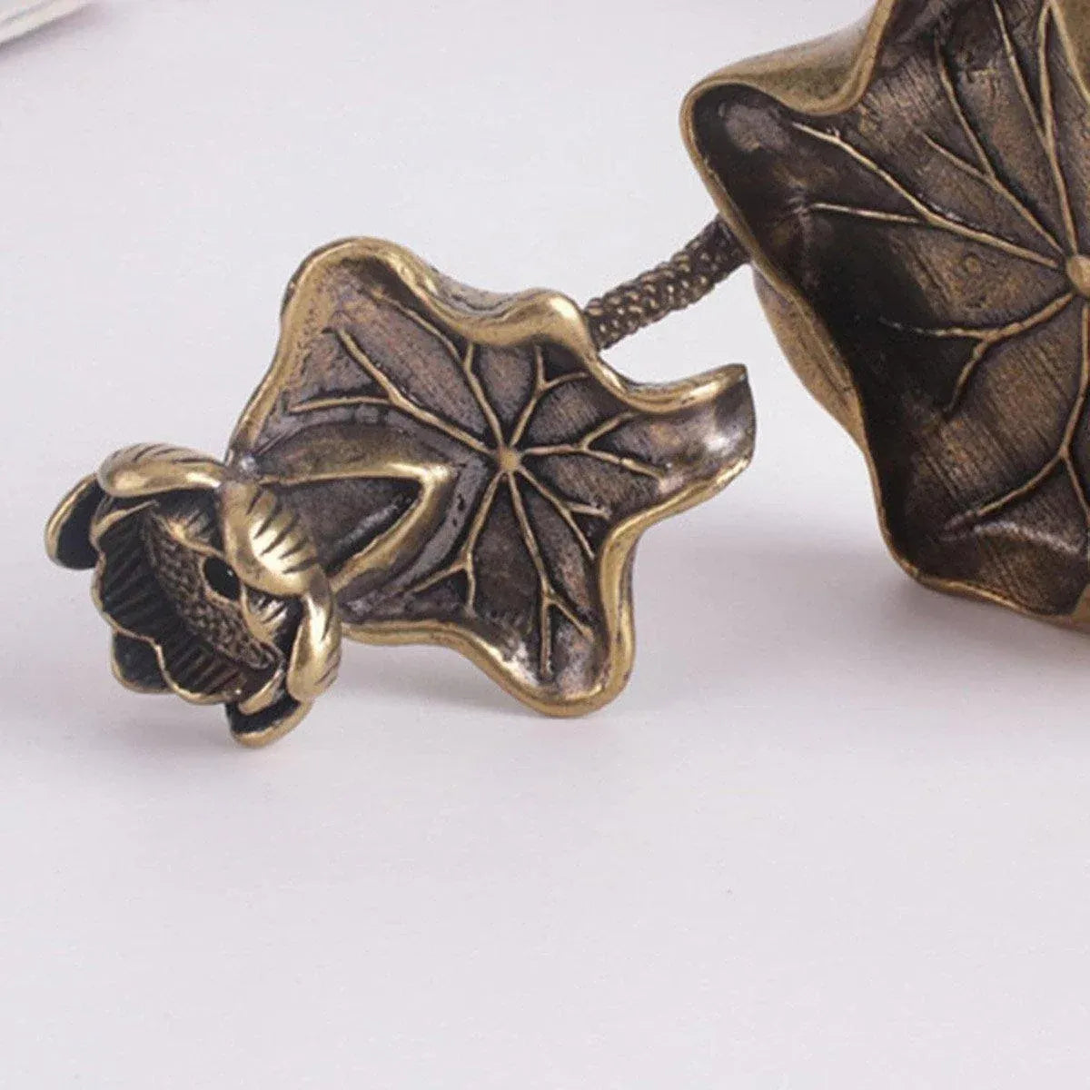 Lotus Flower Incense Holder Flowing Backflow Burner Home Office Decor Ornament