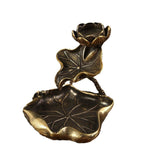 Lotus Flower Incense Holder Flowing Backflow Burner Home Office Decor Ornament - Extra Image