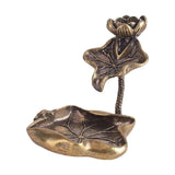Lotus Flower Incense Holder Flowing Backflow Burner Home Office Decor Ornament - Extra Image