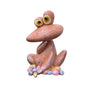 Outdoor Garden Frog Ornament Lawn Statue Animal Decor Resin Craft Sculpture - Orange