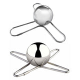 3/4 Forks Stainless Steel Ice Balls Reusable Spherical Whisky Chilling Stones - 3 Forks - Front View