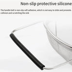 Stainless Steel Telescopic Sink Basket Multi Purpose Fruit Vegetable Strainer