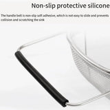 Stainless Steel Telescopic Sink Basket Multi Purpose Fruit Vegetable Strainer - 45-Degree Angle